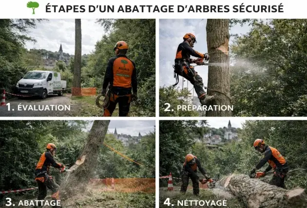 Abattage d’arbre proche maison à Vierzon – Rivalain espaces verts